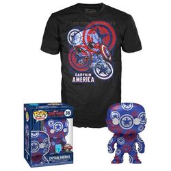 POP! Tees: Marvel Captain America Civil War (Art Series) Special Edition L