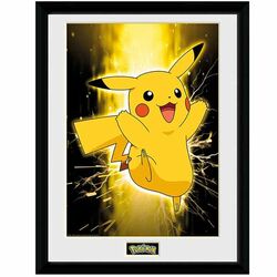 Zarámovaný plakát Pikachu (Pokémon)