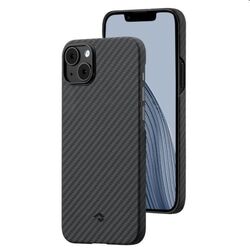 Pouzdro Pitaka MagEZ z aramidových vláken pro Apple iPhone 14,černé/šedé