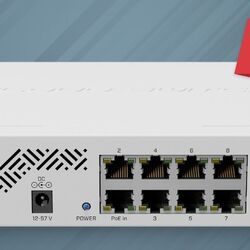 MIKROTIK RouterBOARD Cloud Smart Switch CSS610-8G-2S+IN + SwOS (8×GLAN; 2×SFP+), desktop