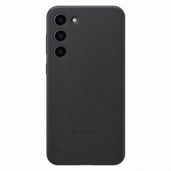 Pouzdro Leather Cover pro Samsung S23 Plus, black