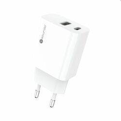 Sturdo Síťová nabíječka 3A, PD, 20W + USB QC, bílá