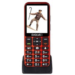 Evolveo EasyPhone LT, red, vystavený, záruka 21 mesiacov