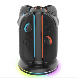 Nabíjacia stanca iPega SW2052 pre Nintendo Switch 2 Joy-con s RGB, černá