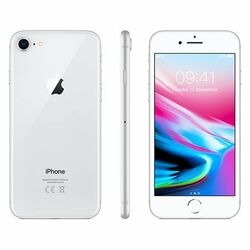 Apple iPhone 8, 64GB | 
 Silver, Třída A-použité, záruka 12 měsíců