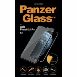 Ochranné temperované sklo PanzerGlass Case Friendly pro Apple iPhone 11 Pro/Xs/X, černé