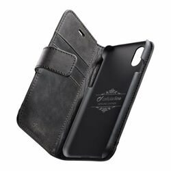Prémiové kožené pouzdro CellularLine Supreme pro Apple iPhone XR, černé na playgosmart.cz